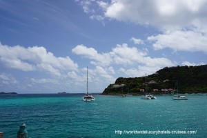 Ocean view from terrace at Eden Rock