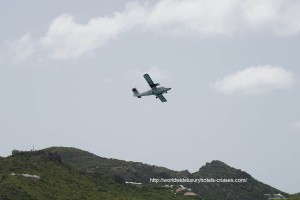 Plane above Eden Rock