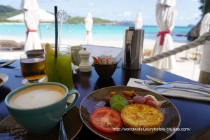Eden Rock Sand Bar Breakfast St. Barts