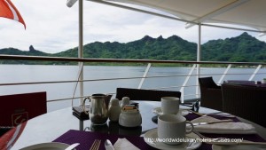 Paul Gauguin Cruises Tahiti & Society Islands Luxury Travel Virtuoso Izumi Ogawa Trip agent vacation advisor Vision French Polynesia Cruise ship boat huahine