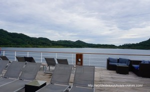 Paul Gauguin Cruises Tahiti & Society Islands Luxury Travel Virtuoso Izumi Ogawa Trip agent vacation advisor Vision French Polynesia Cruise ship boat huahine