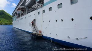 Paul Gauguin Cruises Tahiti & Society Islands Luxury Travel Virtuoso Izumi Ogawa Trip agent vacation advisor Vision French Polynesia Cruise ship boat huahine