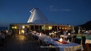 Paul Gauguin Cruises Tahiti & Society Islands Luxury Travel Virtuoso Izumi Ogawa Trip agent vacation advisor Vision French Polynesia Cruise ship boat ocean water sand beach Moorea shark stingray