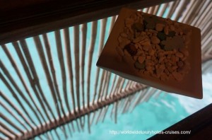 Four Seasons Resort overwater bungalow snorkel room bath bed Tahiti Society Islands Luxury Travel Virtuoso Izumi Ogawa Trip agent vacation advisor Vision French Polynesia Cruise ship boat Bora Bora ocean water sand beach