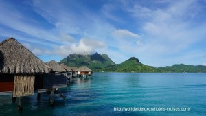 Four Seasons Resort overwater bungalow snorkel room bath bed Tahiti Society Islands Luxury Travel Virtuoso Izumi Ogawa Trip agent vacation advisor Vision French Polynesia Cruise ship boat Bora Bora ocean water sand beach