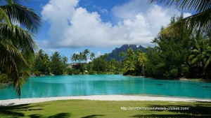 St. Regis Resort Bora Bora overwater bungalow snorkel room bath bed Tahiti Society Islands Luxury Travel Virtuoso Izumi Ogawa Trip agent vacation advisor Vision French Polynesia Cruise ship boat ocean water sand beach