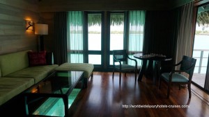 St. Regis Resort Bora Bora overwater bungalow snorkel room bath bed Tahiti Society Islands Luxury Travel Virtuoso Izumi Ogawa Trip agent vacation advisor Vision French Polynesia Cruise ship boat ocean water sand beach