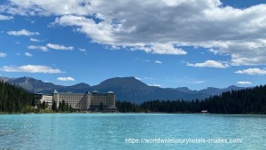 Izumi, Ogawa, Vision, travel, luxury, vacation, Alberta, Canada, Fairmont Chateau Lake Louise, hotel, property, virtuoso, amenities, food, restaurant, Lake Louise, Mountain, agent, advisor, city, pool, Lake, Bear, Canoe, Japanese, French, English, stay, night, bed, bathroom, suite, room, accommodation, hike