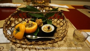 Bettei Senjuan Tokyo Luxury Travel Japan Izumi Ogawa Trip Vision Gunma relais chateaux ryokan onsen agent vacation advisor food breakfast dinner kaiseki