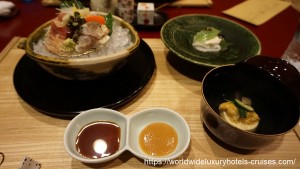 Bettei Senjuan Tokyo Luxury Travel Japan Izumi Ogawa Trip Vision Gunma relais chateaux ryokan onsen agent vacation advisor food breakfast dinner kaiseki